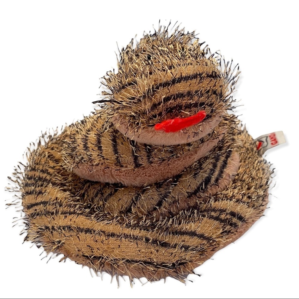Ganz Webkinz Tan & Black Striped Snake 40" Plush Stuffed Animal Toy Only No Code